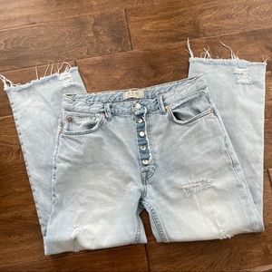 Free People Mid Rise Straight Leg - Size 27